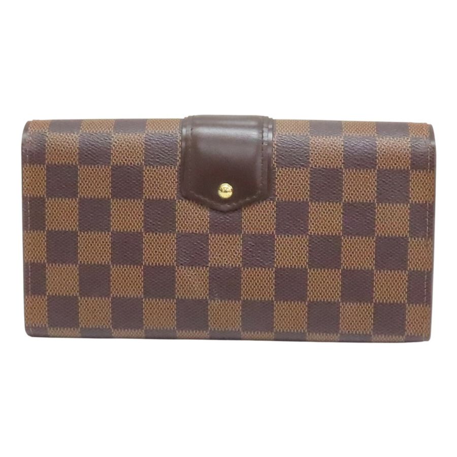 棕色 棋盤格 帆布 Portefeuille Sistine 兩折長夾 N61747【LOUIS VUITTON LV 路易威登】 N61747-1
