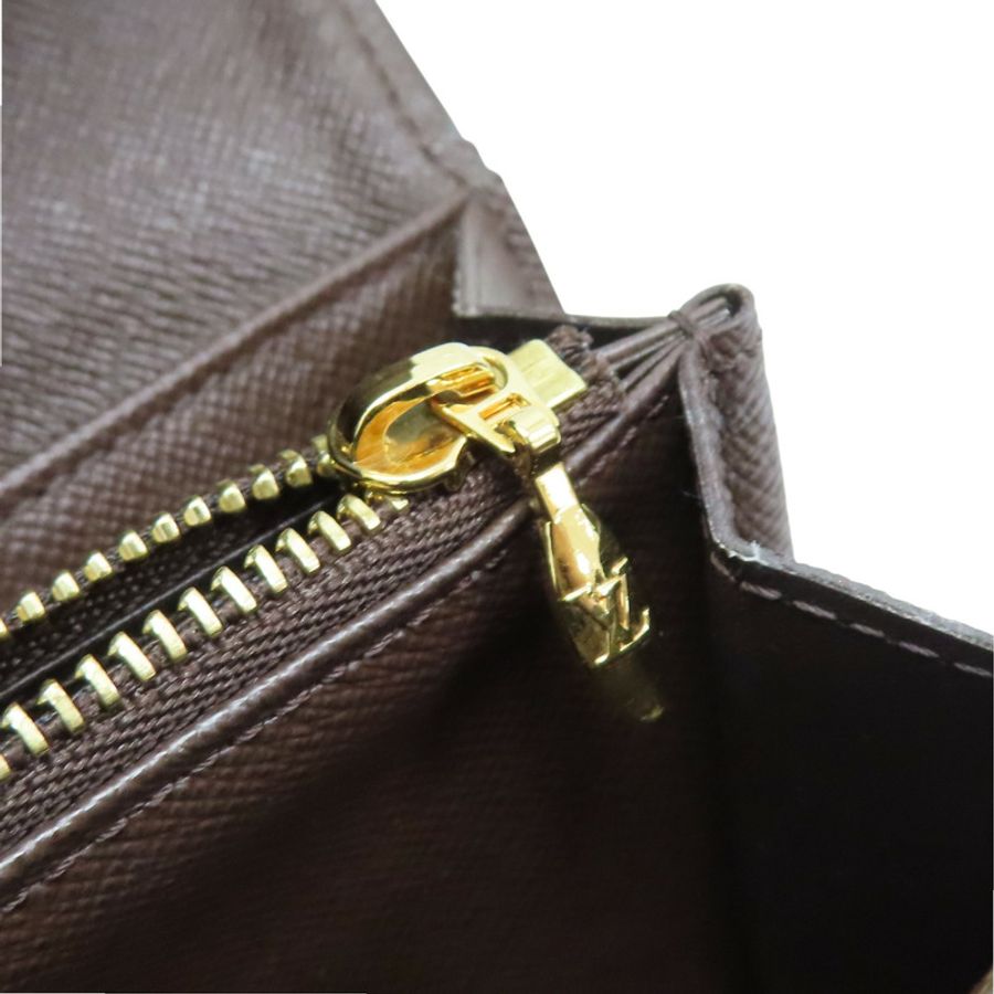 棕色 棋盤格 帆布 Portefeuille Sistine 兩折長夾 N61747【LOUIS VUITTON LV 路易威登】 N61747-11