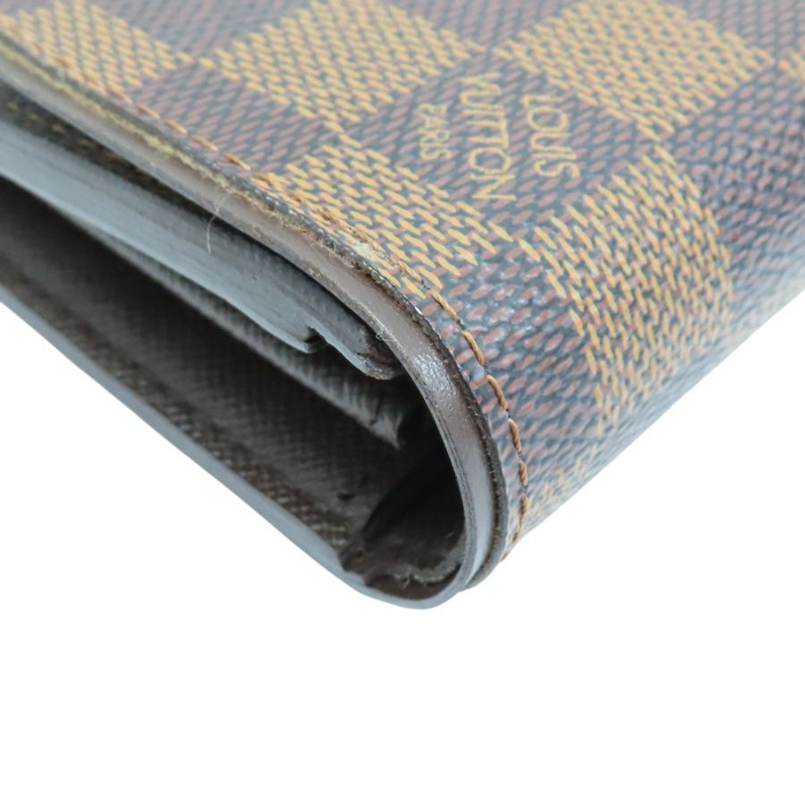 棕色 棋盤格 帆布 Portefeuille Sistine 兩折長夾 N61747【LOUIS VUITTON LV 路易威登】 N61747-14
