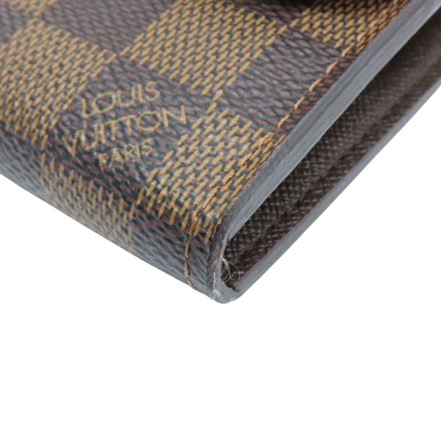 棕色 棋盤格 帆布 Portefeuille Sistine 兩折長夾 N61747【LOUIS VUITTON LV 路易威登】 N61747-15