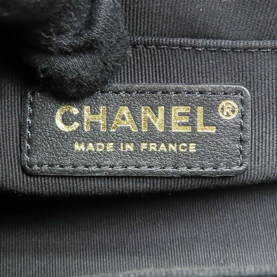 黑色 菱格紋 羊皮 肩背包【CHANEL 香奈兒】-9