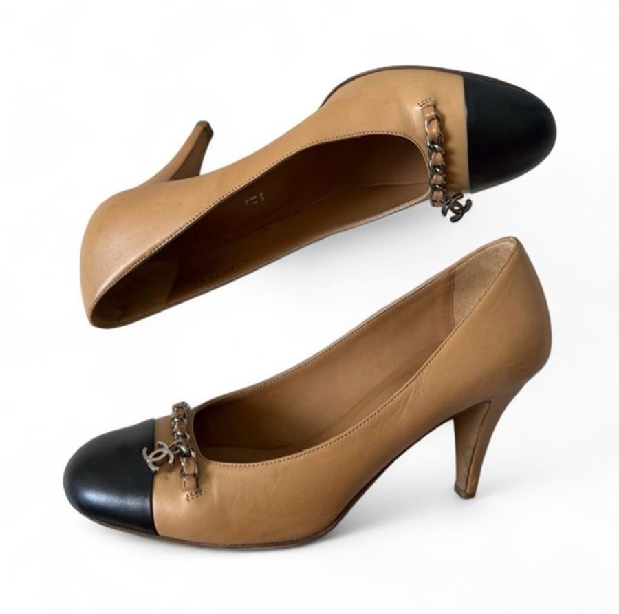 Chanel駱色中跟鞋 37.5EU(38剛剛好)-12
