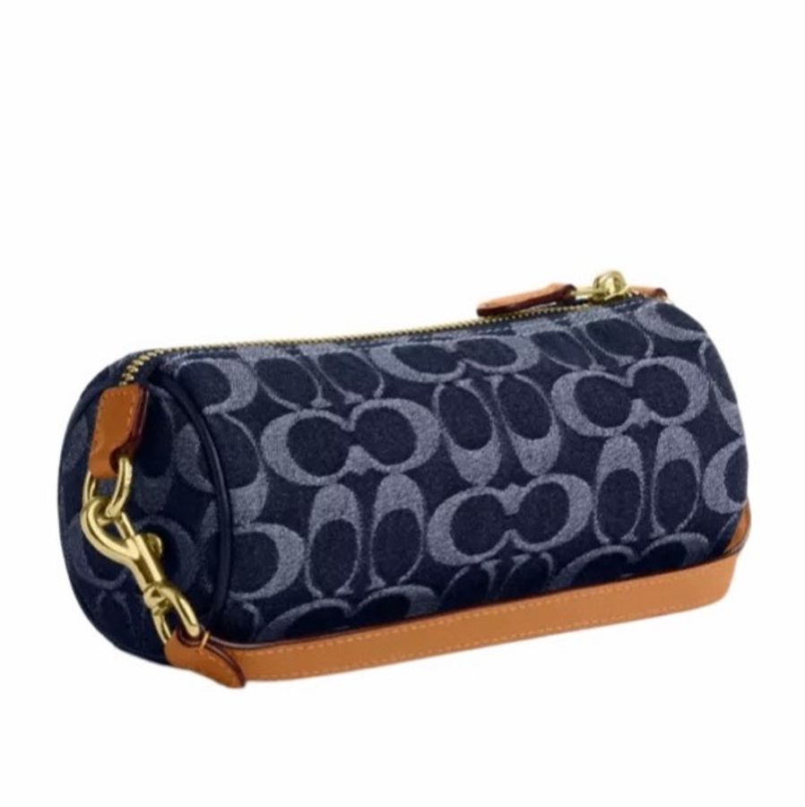 Coach 女士 Nolita 牛仔布桶形包均碼碼19.7cm*8.3cm*8.3cm-2