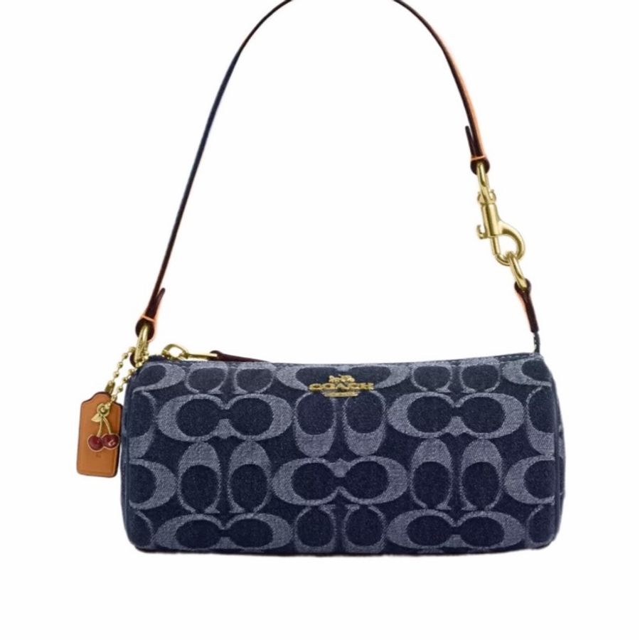 Coach 女士 Nolita 牛仔布桶形包均碼碼19.7cm*8.3cm*8.3cm-4
