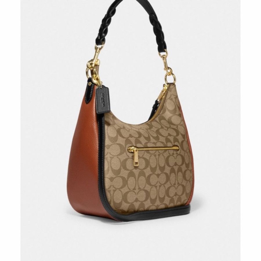 Coach 女士 Jules Hobo 單肩包均碼碼尺寸參考模特圖-1