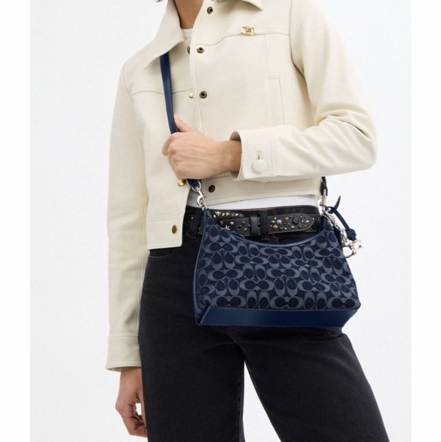 Coach 女士 JULIET 25 經典SIGNATURE單肩手袋均碼碼27.5cm*10.5cm*11.5cm-7