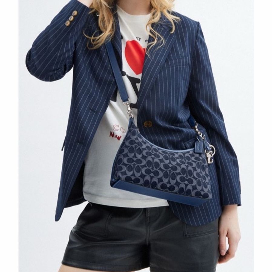 Coach 女士 JULIET 25 經典SIGNATURE單肩手袋均碼碼27.5cm*10.5cm*11.5cm-8