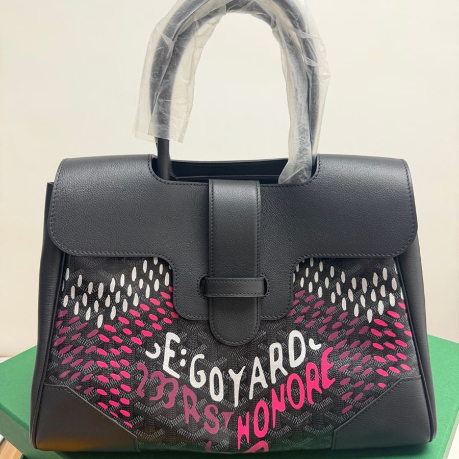 Goyard 全球10隻限量版 Limited Jet Black Saigon Tote Bag-0