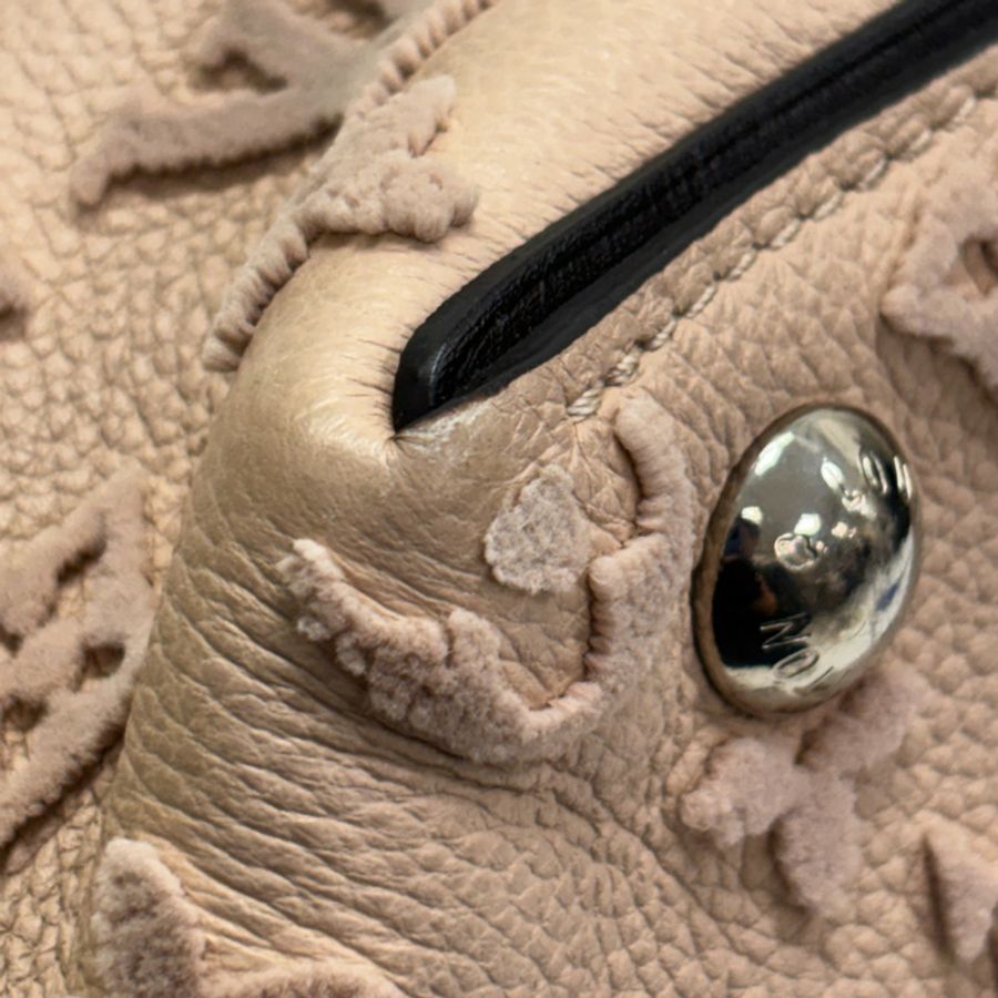 粉紅色米色 Veau Cachemire牛革 Tote W BB 兩用包【LOUIS VUITTON LV 路易威登】 M94711-12