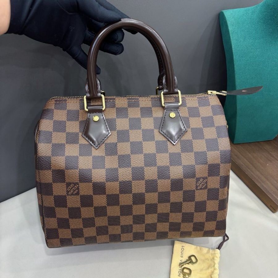 LV棕色棋盤格speedy25手提款-0