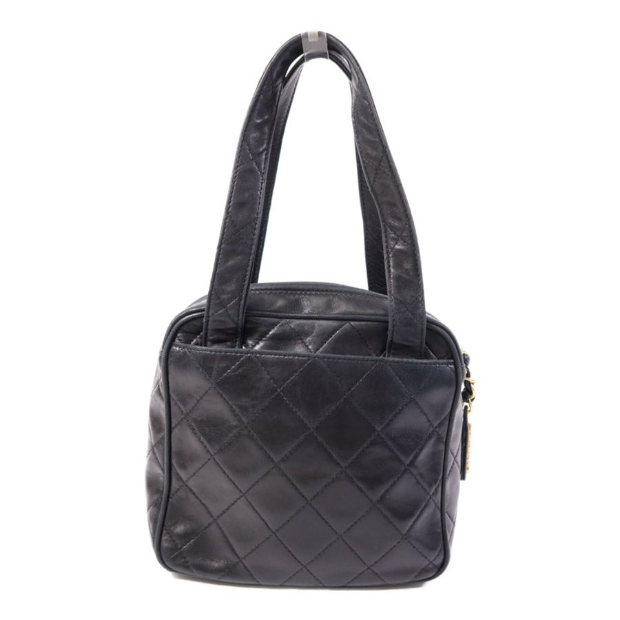 CHANEL 羊皮皮革Handbag金扣手挽袋-1