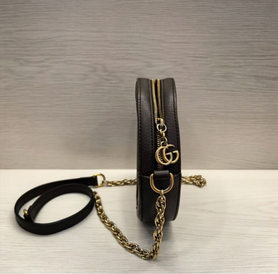【全網最低價✨90%新】Gucci Ophidia老花圓餅鏈條包|單肩|斜背包-4