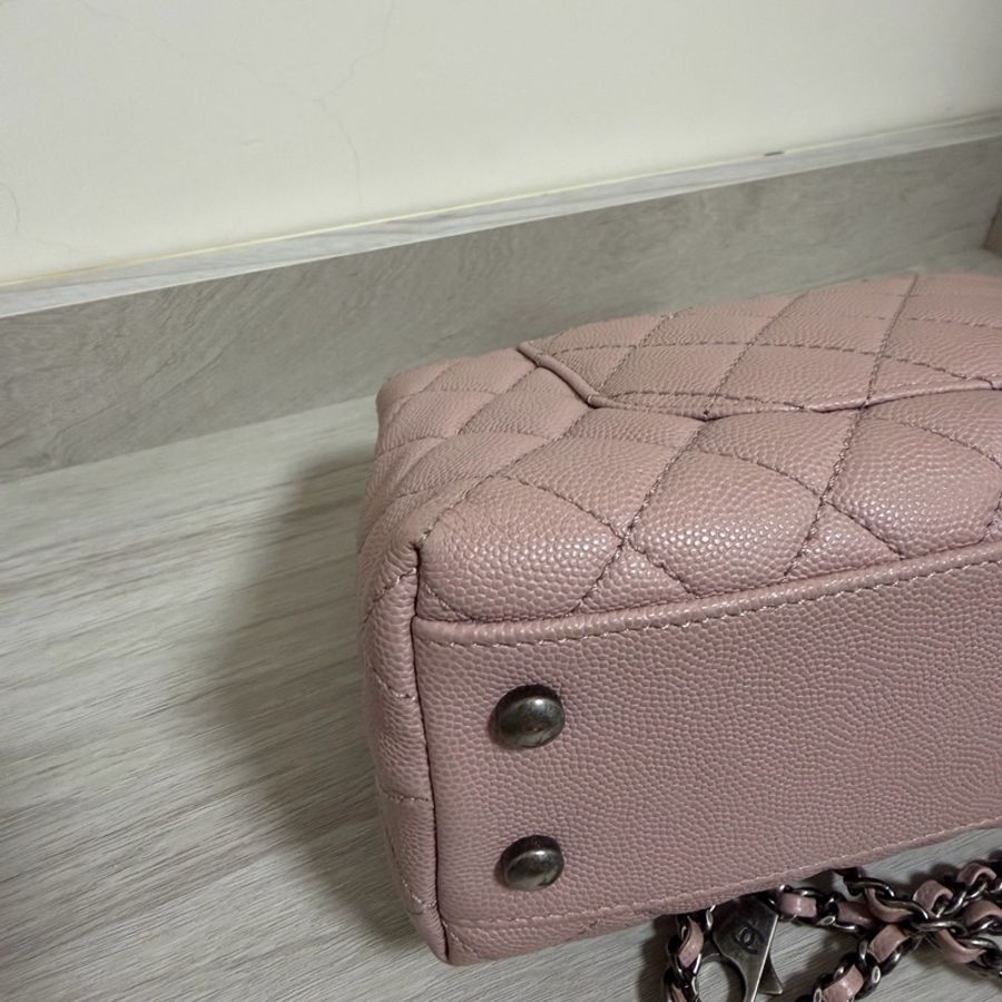 Chanel coco handle 限量 粉紅色-11