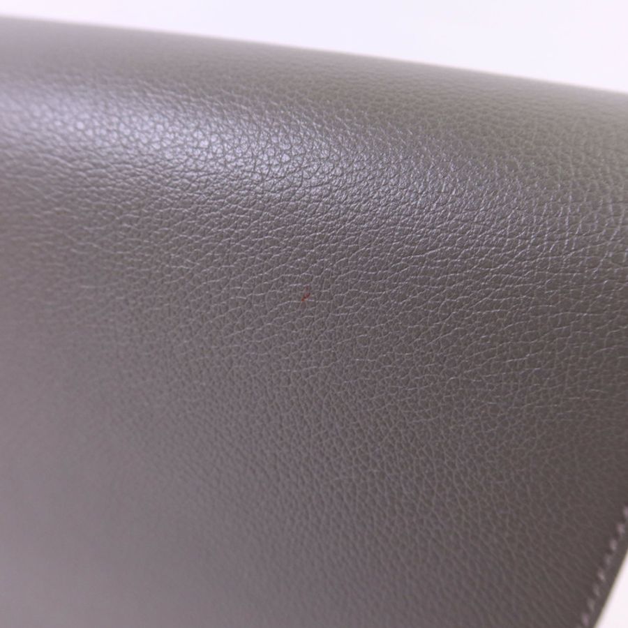 HERMES Evercolor皮革Roulis Mini金扣肩背袋灰色/藍色-15
