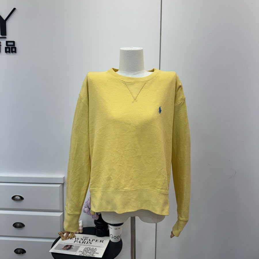 【赫蒂國際精品】Polo 馬球 鵝黃色衛衣 vintage-0