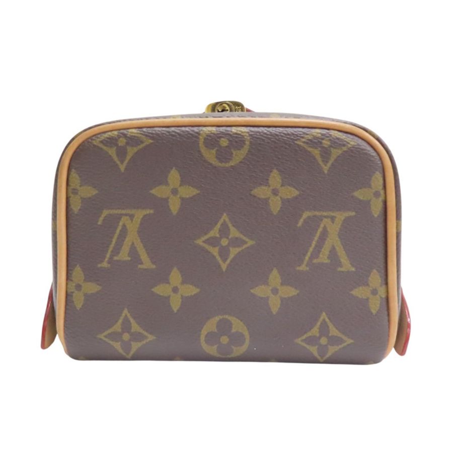 棕色 原花帆布 Just In Case 兩用包(無鑰匙)【LOUIS VUITTON LV 路易威登】 M47096-3