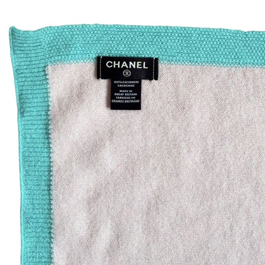 CHANEL CC 純羊絨 圍巾-7