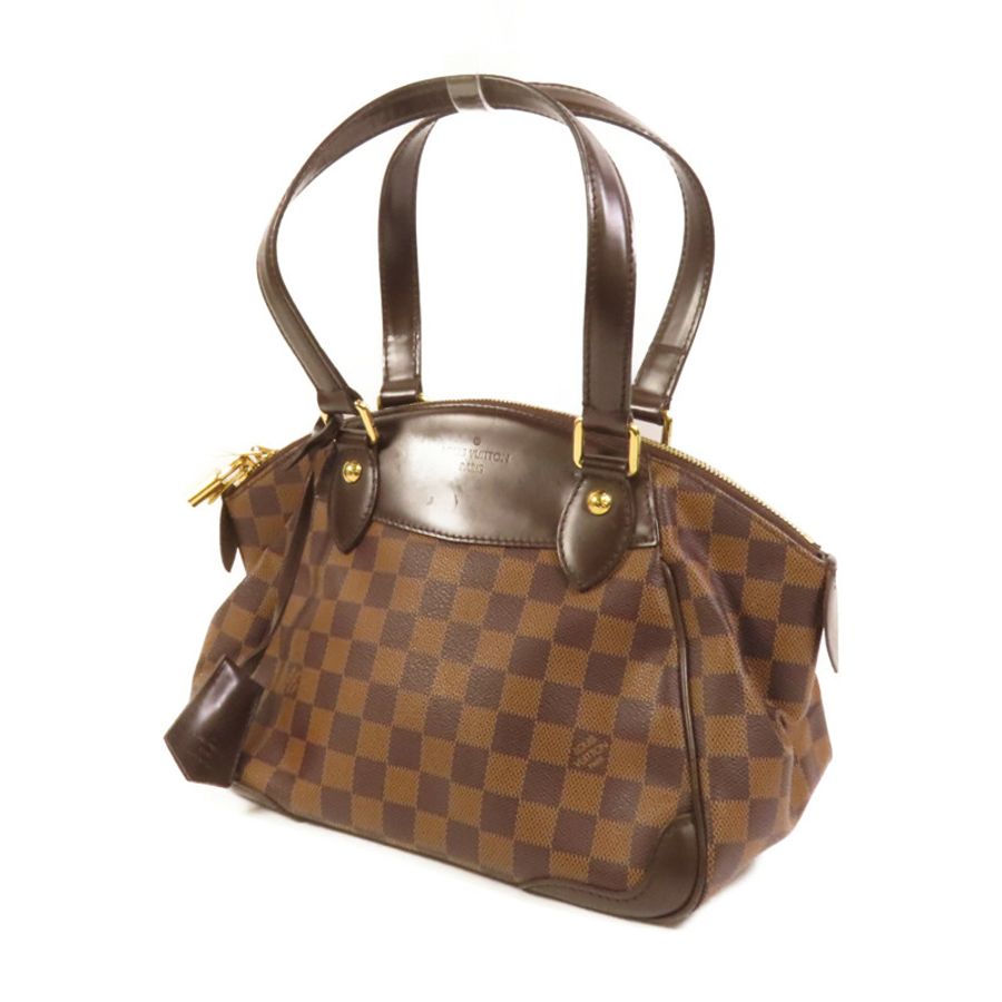 LOUIS VUITTON Damier Verona PM金扣手挽袋-2