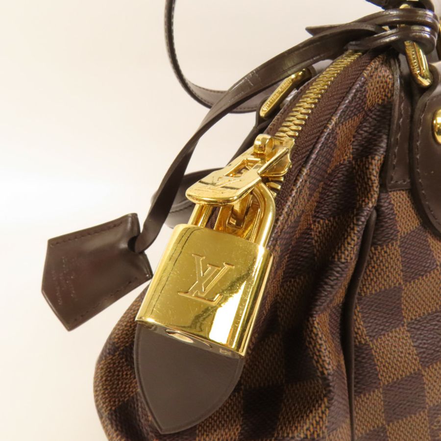 LOUIS VUITTON Damier Verona PM金扣手挽袋-7