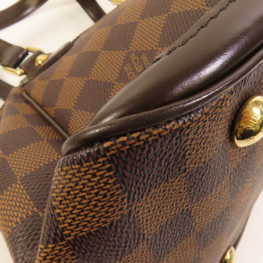 LOUIS VUITTON Damier Verona PM金扣手挽袋-13