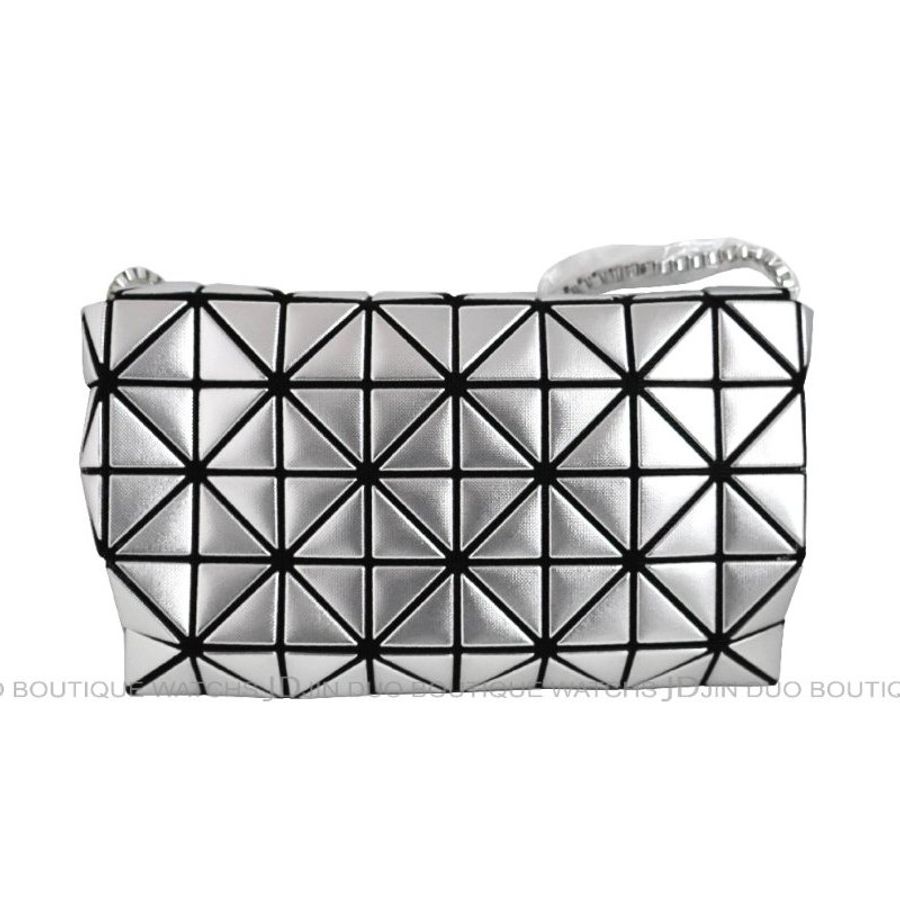 金鐸精品~2504 ISSEY MIYAKE 三宅一生 BAO BAO幾何拼接圖案亮面銀側肩背包 全新品-1