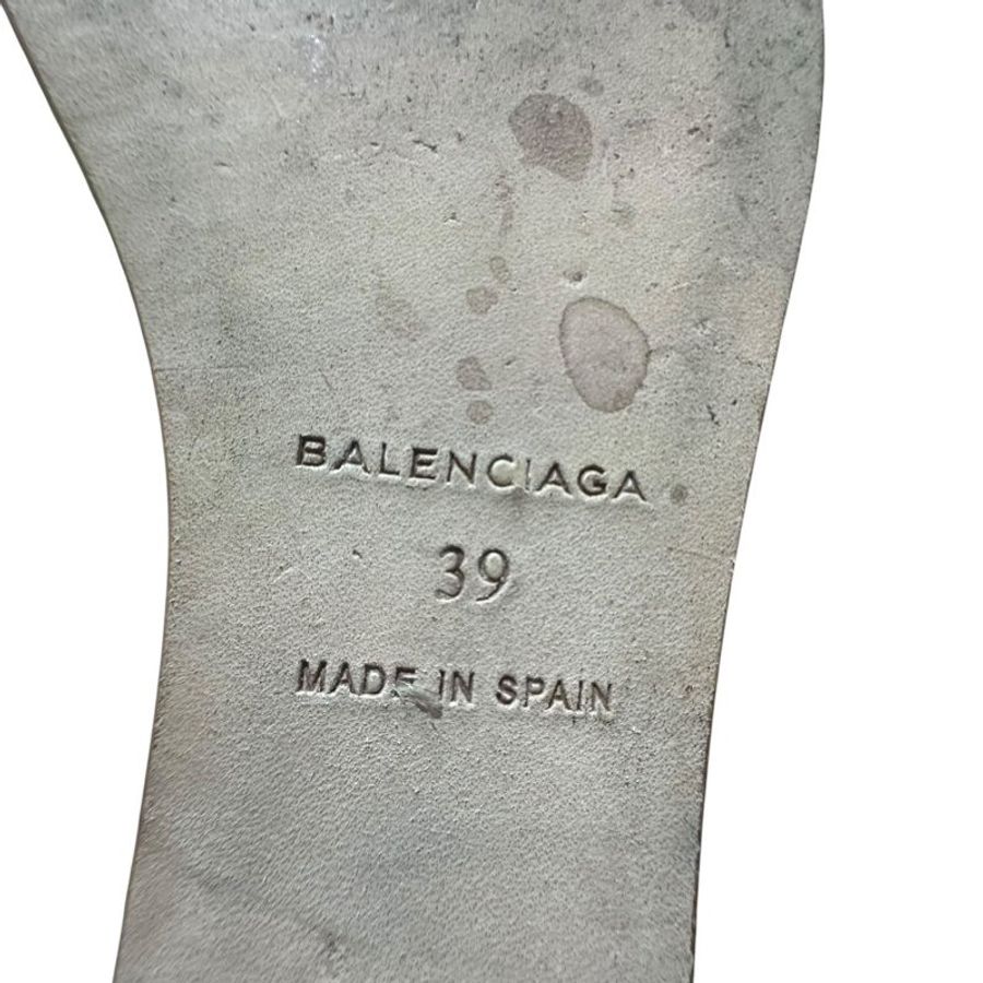 【美收精品】BALENCIAGA黑色露跟跟鞋 4-720-4