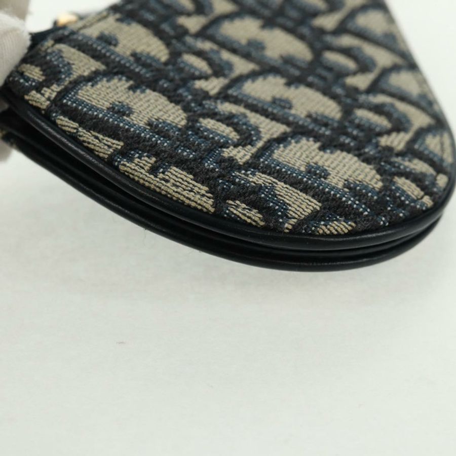 【日本直送】Christian Dior Trotter帆布馬鞍包 海軍藍 金色 正品 bs32208V-14