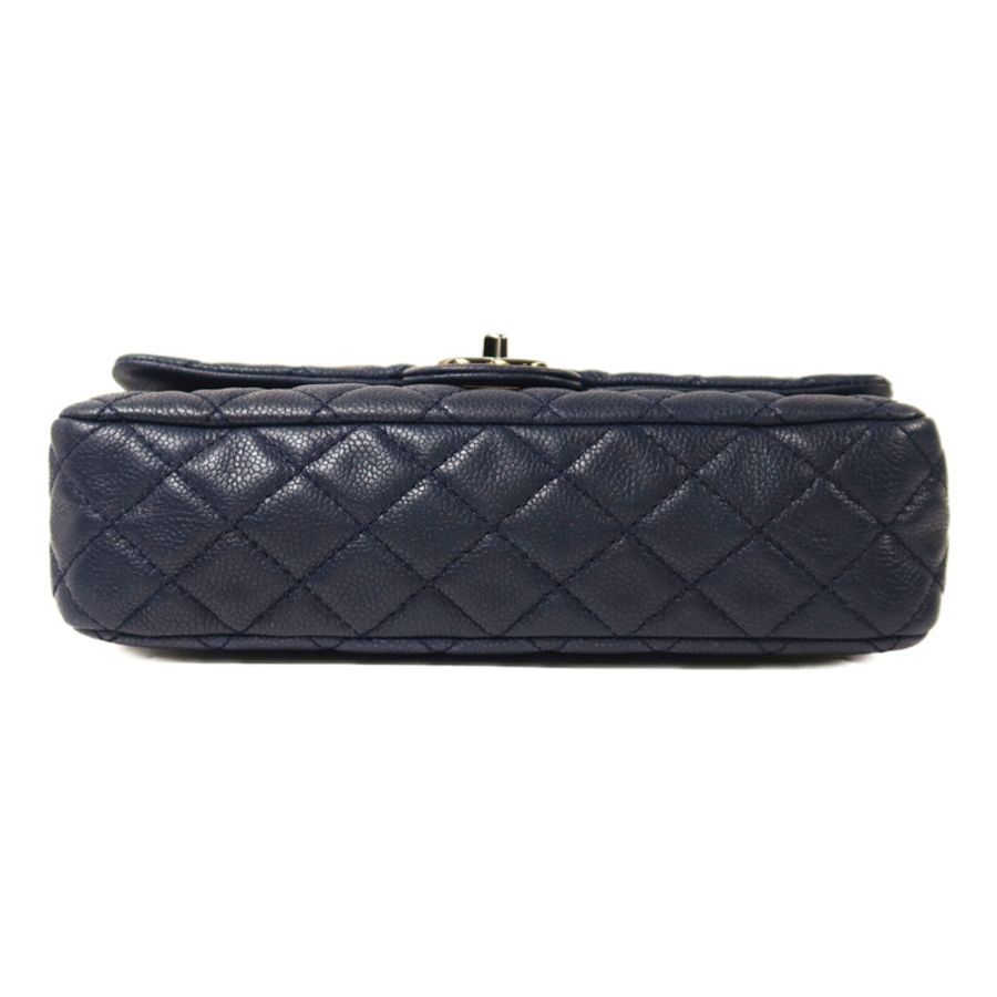 CHANEL 牛皮皮革Classic 25銀扣鏈帶肩背袋-3