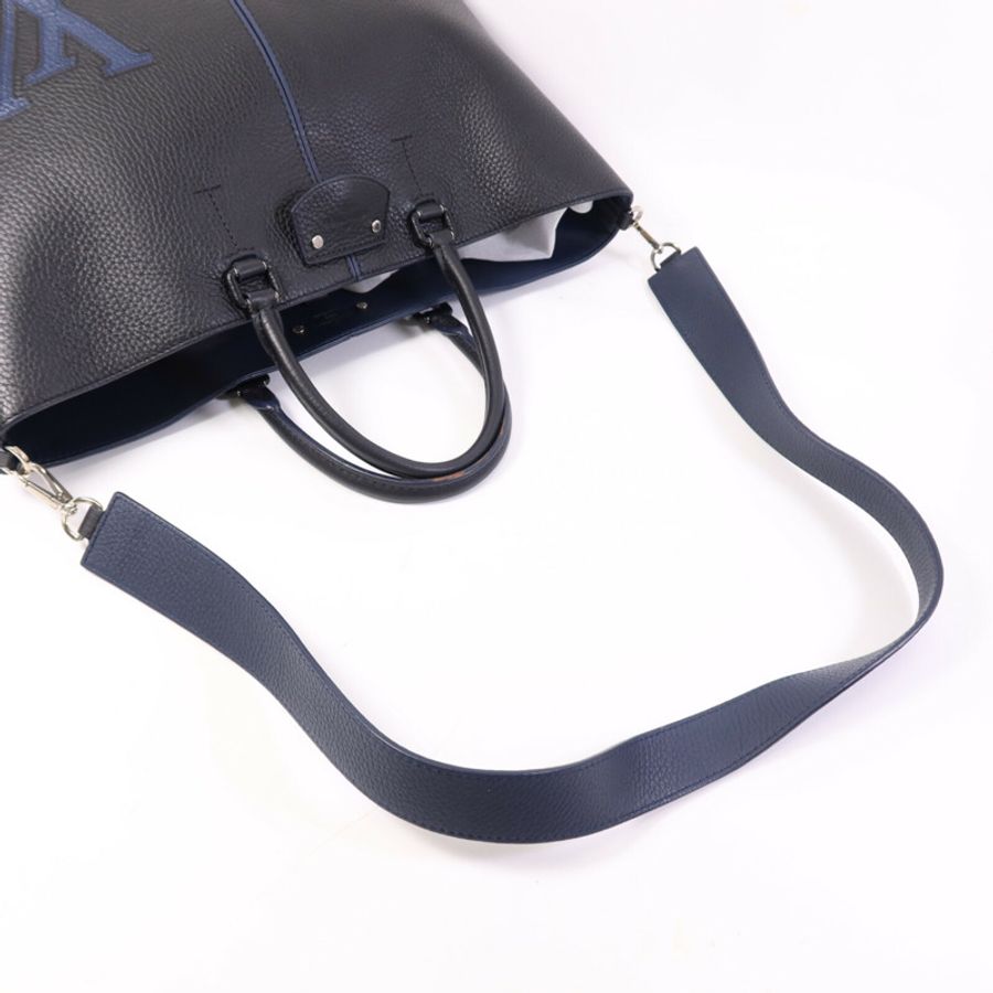 LOUIS VUITTON Taurillon Pernelle銀扣手挽肩背兩用袋-7