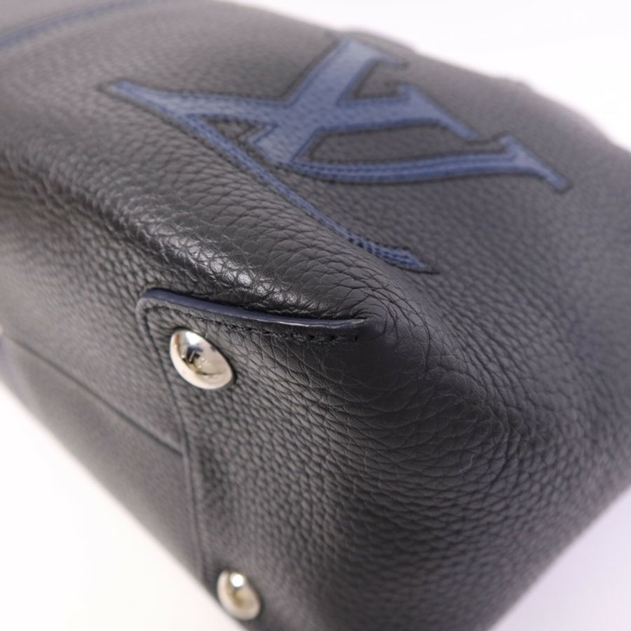 LOUIS VUITTON Taurillon Pernelle銀扣手挽肩背兩用袋-8