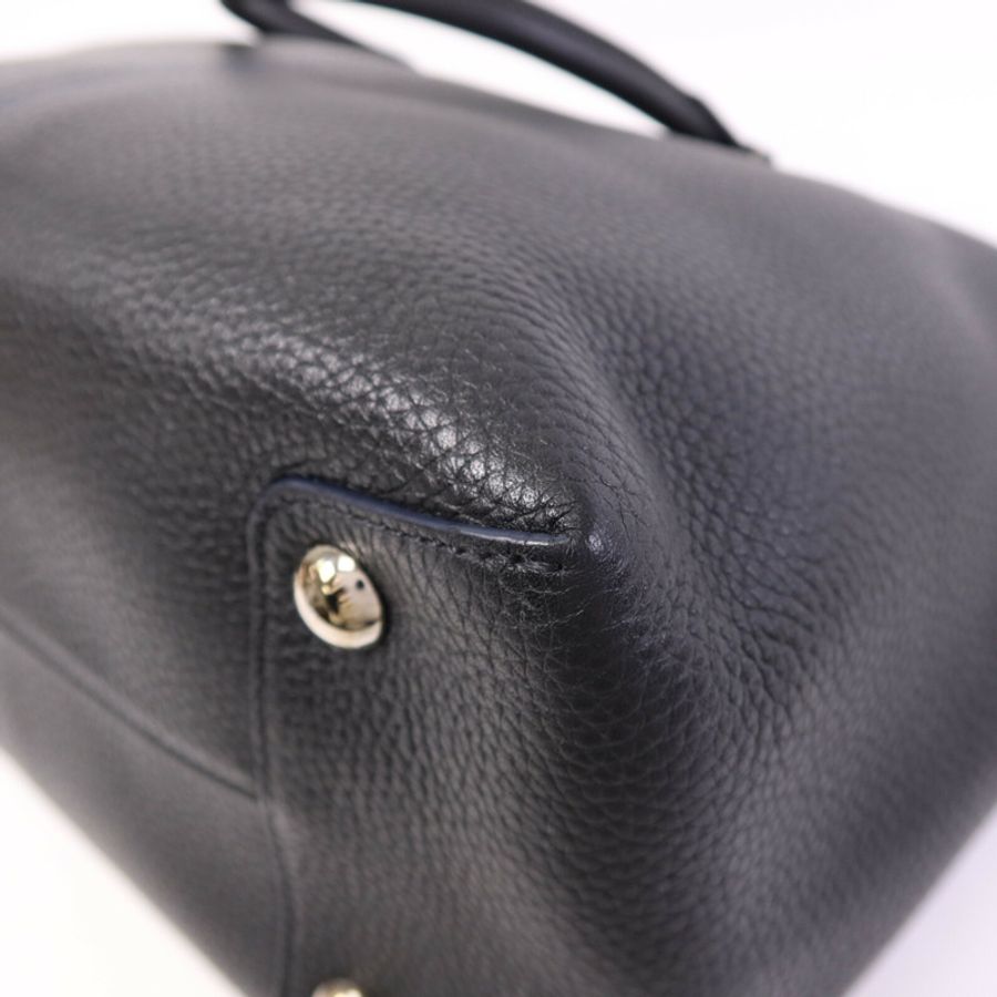 LOUIS VUITTON Taurillon Pernelle銀扣手挽肩背兩用袋-10