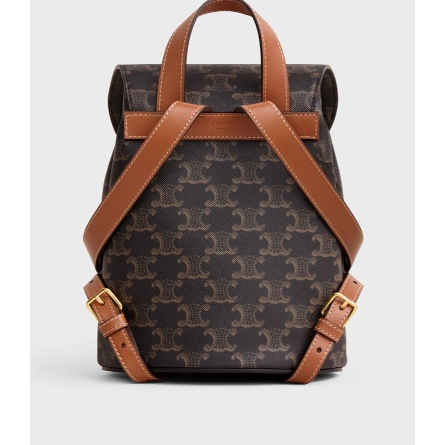 Celine 女士 BONNIE標誌印花背包均碼碼25cm*13cm*18cm-1