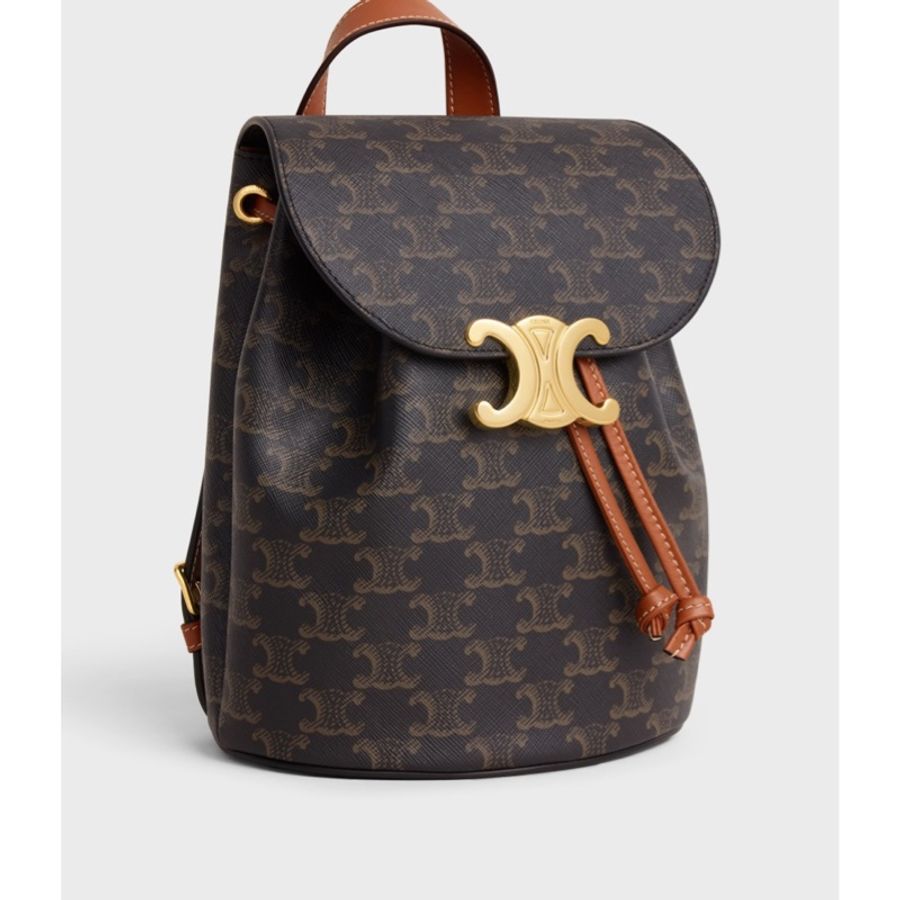 Celine 女士 BONNIE標誌印花背包均碼碼25cm*13cm*18cm-2
