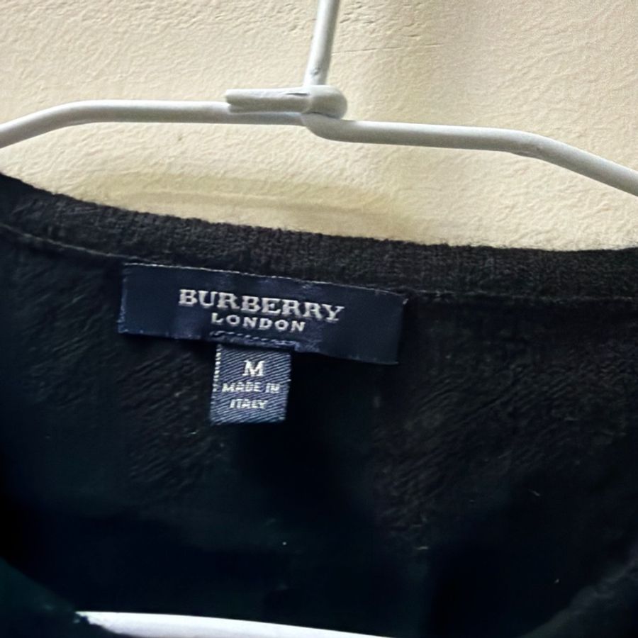 Burberry 黑色 短袖 毛衣 義大利 M-1