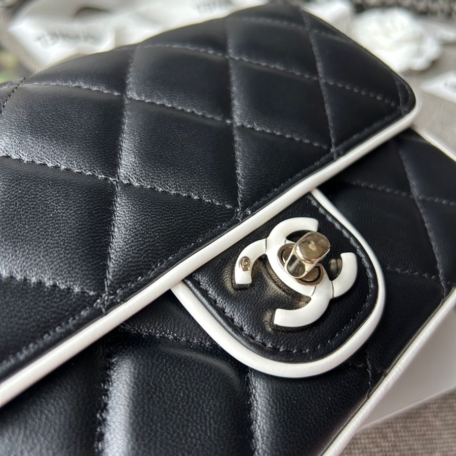 CHANEL 25P 限量熊貓方胖子-18