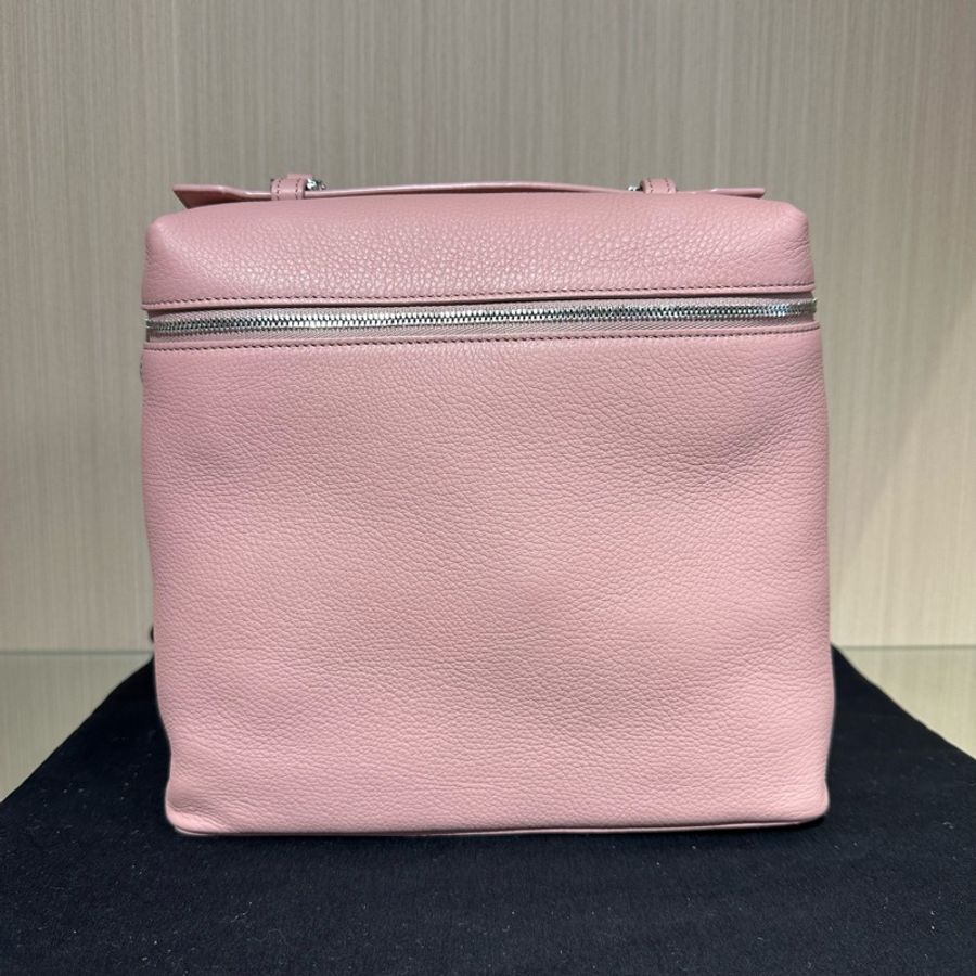 Loro Piana ExtraPocket L23.5 牛皮 豆腐包 雙肩包 小號 粉色-0