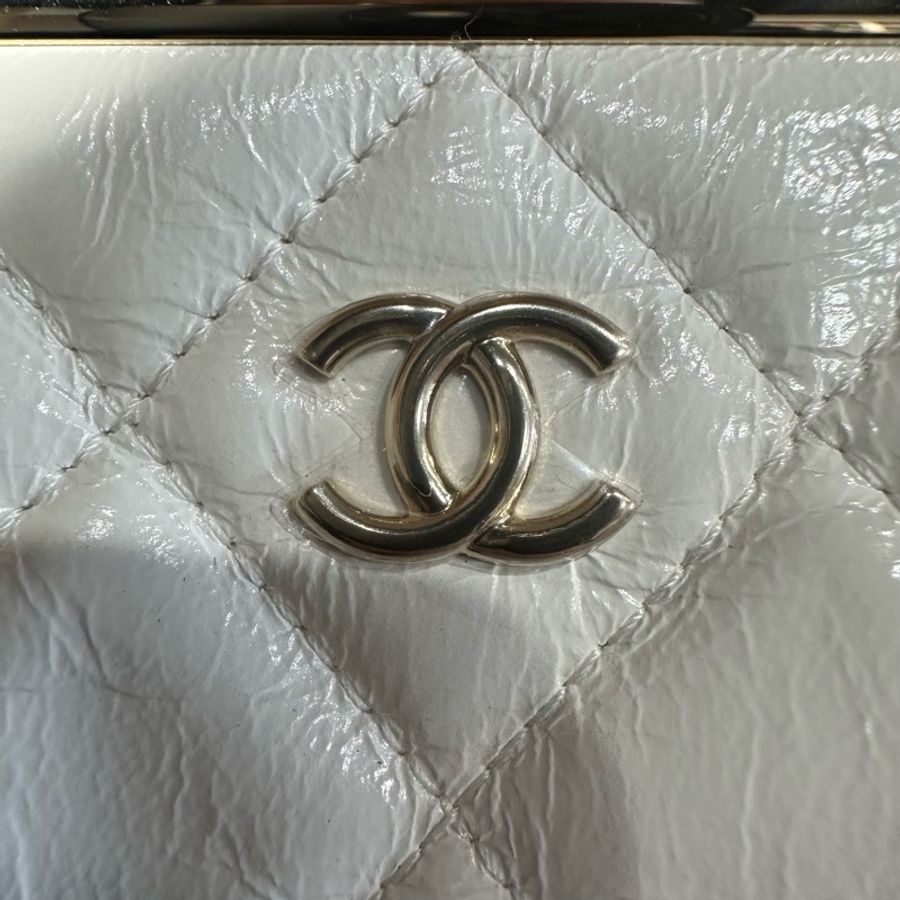 Chanel 香奈兒22Bmini白金蛙口包鏈條包-5