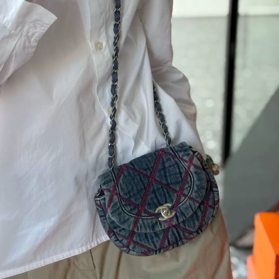 Chanel 牛仔馬鞍-4
