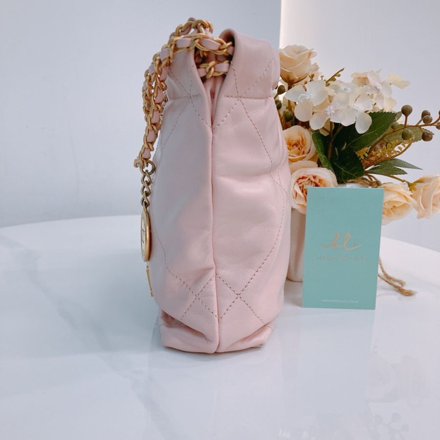 MS0525 CHANEL 香奈兒迷你22鍊帶包包22 BAG MINI SHINY CALFSKIN-2