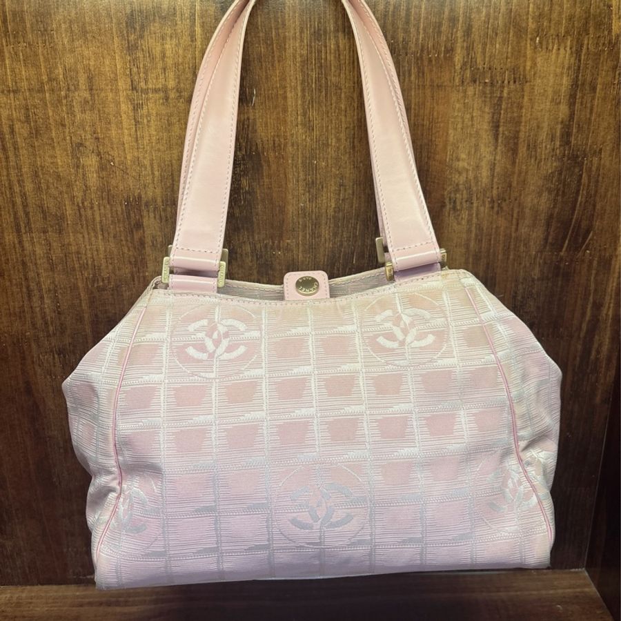 Chanel 粉色手提包-0
