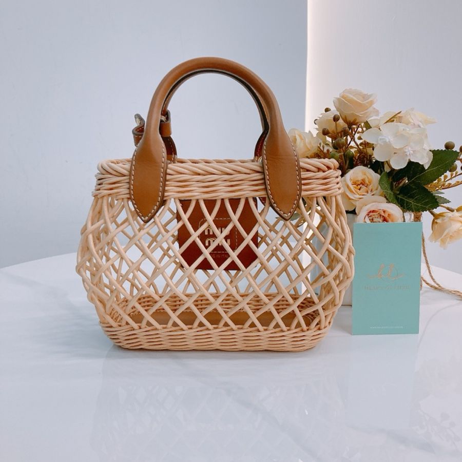 MS0527 MIU MIU 藤籃兩用包包WOVEN BASKET HANDBAG-1