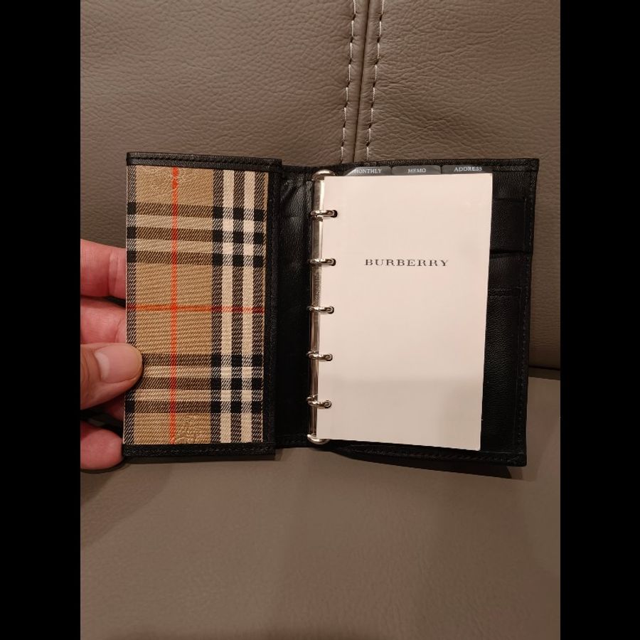 日本帶回BURBERRY 時尚配件筆記本封面 Nova Check-2