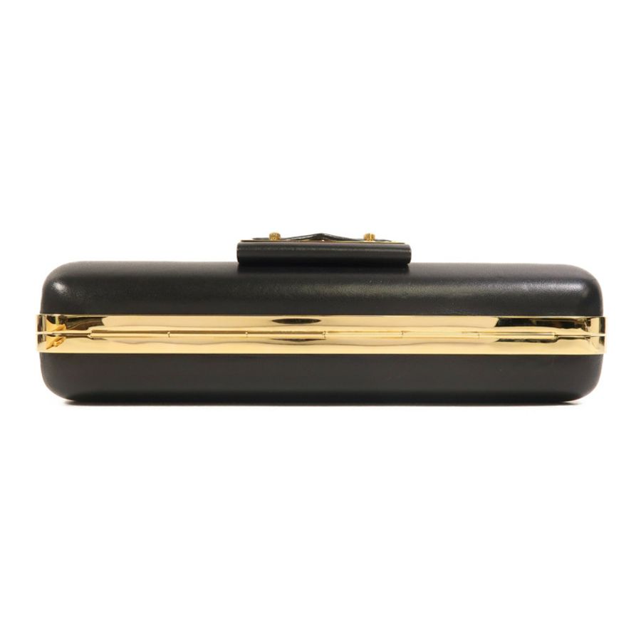 LOUIS VUITTON 牛皮皮革Chain Shoulder金扣鏈帶肩背袋-3