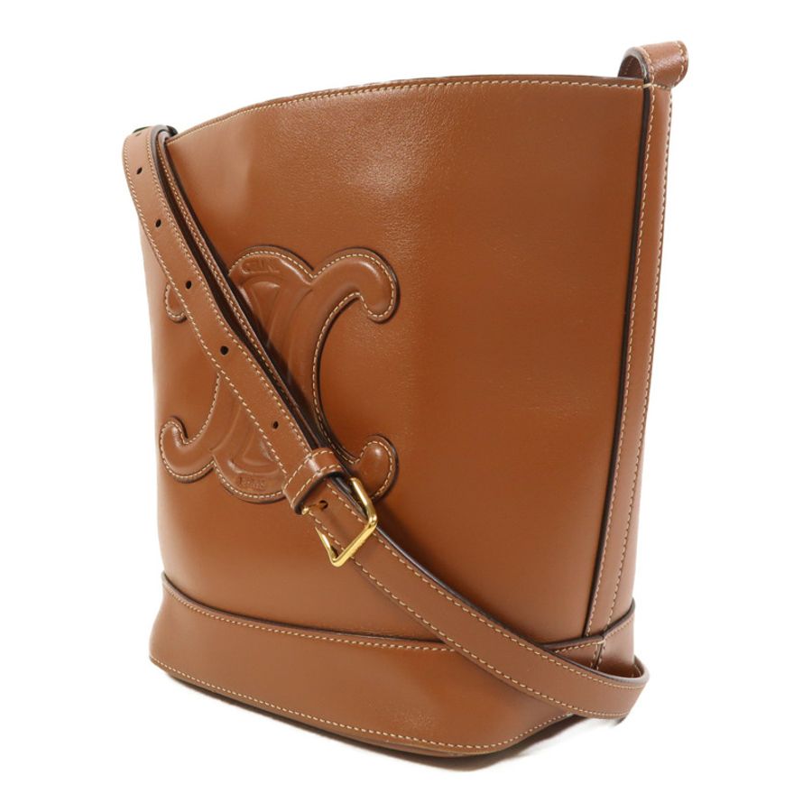 CELINE 牛皮皮革Cuir Triomphe金扣肩背袋-2