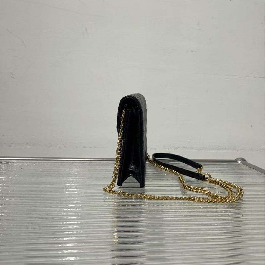 🔥新到:YSL / 聖羅蘭 鏈條信封包小號 魚子醬牛皮,尺寸: 19*12.5cm-3