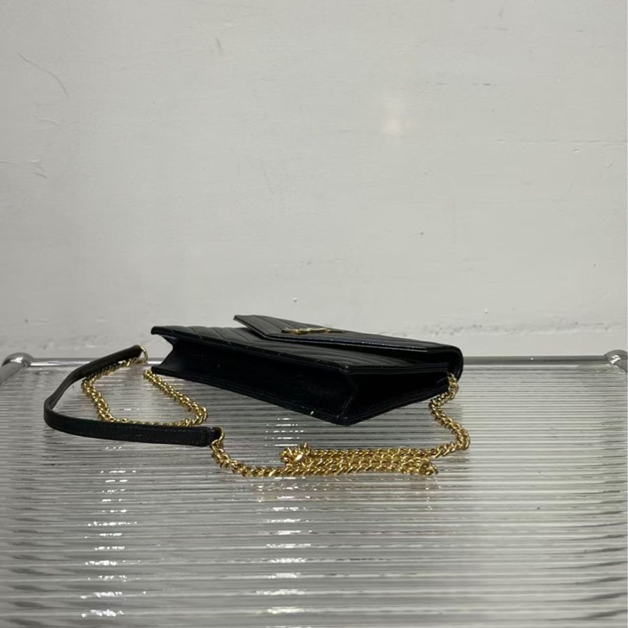 🔥新到:YSL / 聖羅蘭 鏈條信封包小號 魚子醬牛皮,尺寸: 19*12.5cm-5