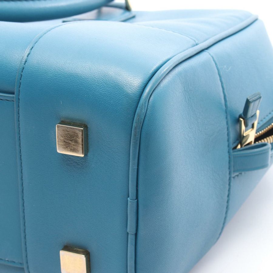 LOEWE Amazona 28 單肩斜背包 A039N08X01 皮革 藍色 二手 女士-8