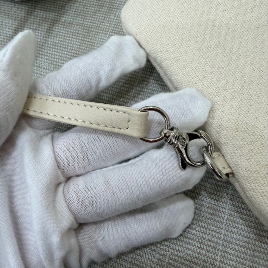香奈兒CHANEL 經典Deauville帆布鏈帶托特包(米白)-34
