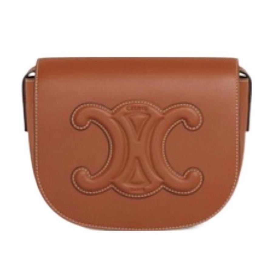 Celine 女士 FOLCO CUIR TRIOMPHE光滑牛皮革手袋均碼碼常規、18.5 X 7 X 15CM-0