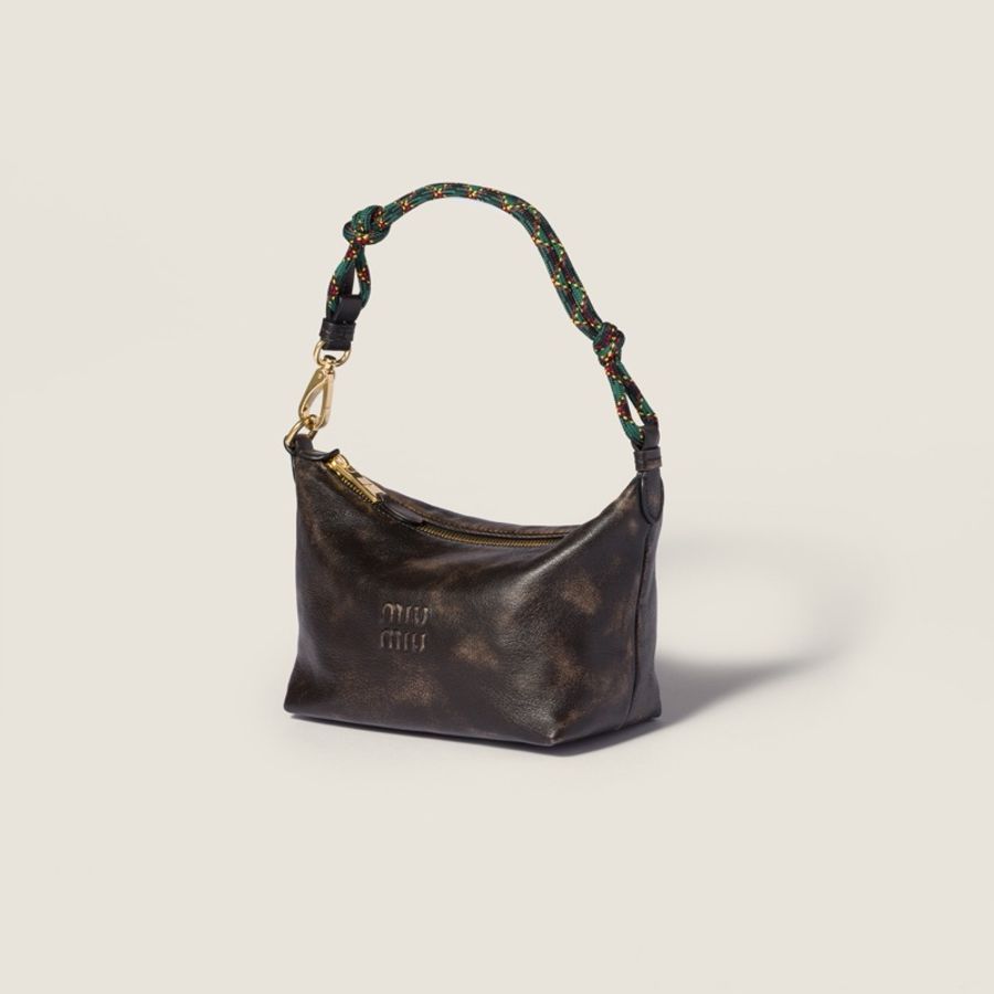 Miu Miu 女士 繩索手柄手拿包均碼碼18.5cm*10cm*14cm-1